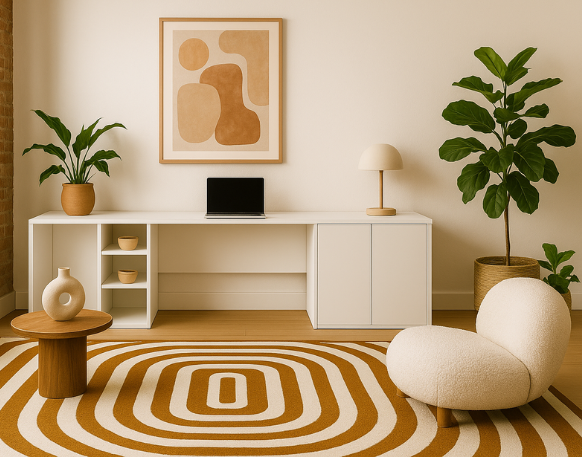 bureau sur mesure blanc mat