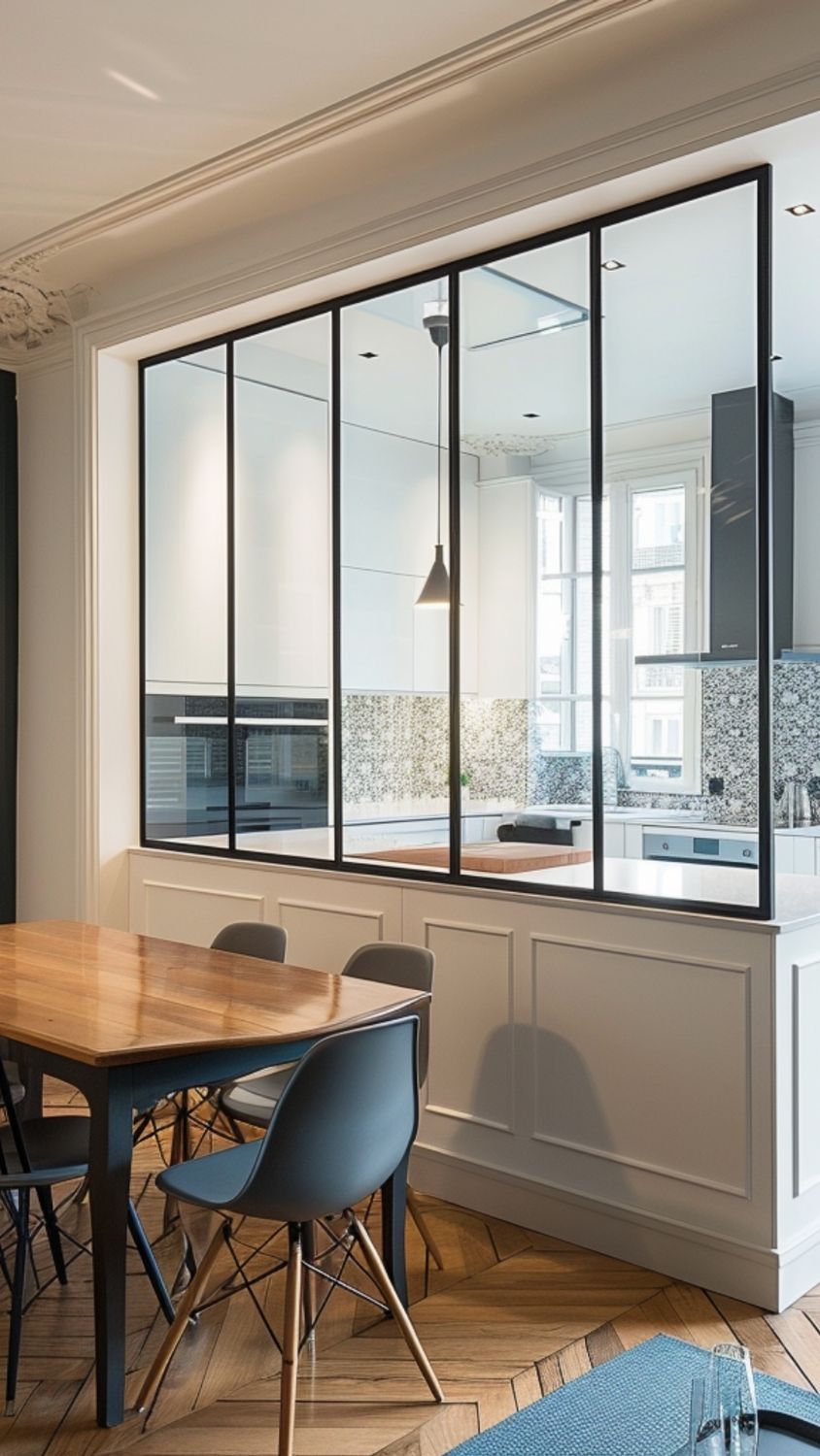 verrière sur mesure bois noir