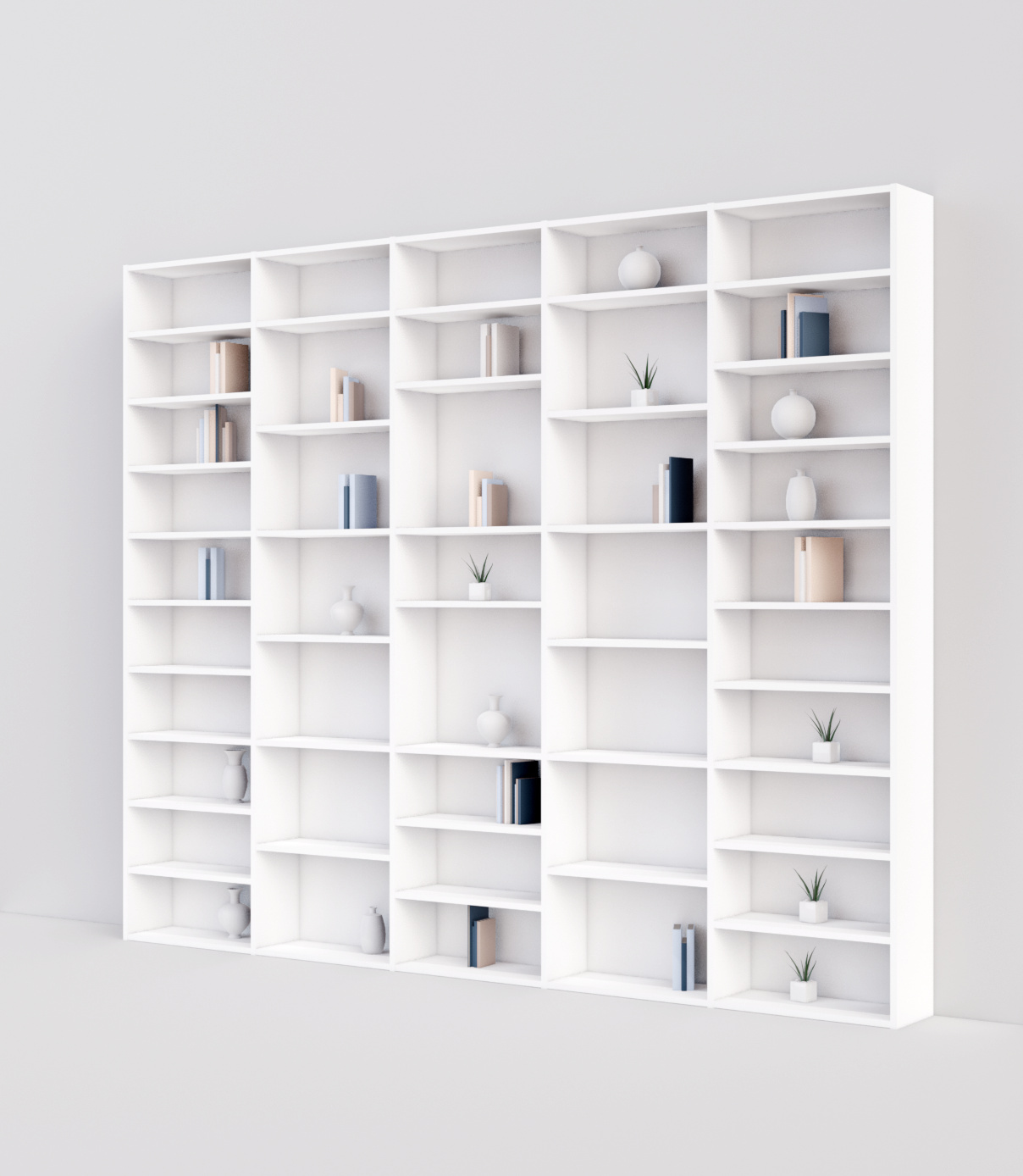 mobibam bibliothèque sur mesure blanche catalogue